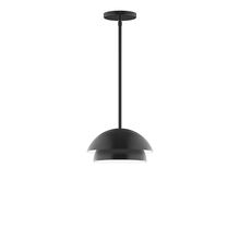Montclair Light Works STGX445-41-L10 - 10" Nest LED Stem Hung Pendant, Black