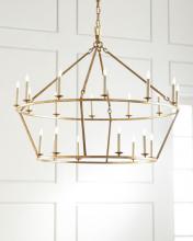 Visual Comfort & Co. Signature Collection CHC 5179GI - Darlana Large Two-Tiered Ring Chandelier