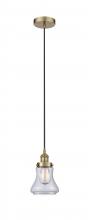 Innovations Lighting 616-1PH-AB-G192 - Bellmont - 1 Light - 6 inch - Antique Brass - Cord hung - Mini Pendant
