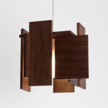 Cerno 06-190-W - Abeo LED Pendant - Oiled Walnut, Frosted Polymer